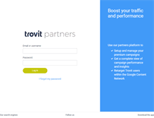 Tablet Screenshot of partners.trovit.com