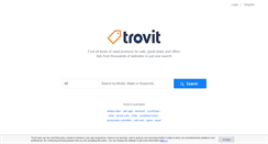 Desktop Screenshot of products.trovit.co.uk